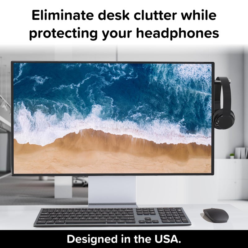 TotalMount Monitor Stand for Headphones and Headsets (Premium-Grade Holder Saves Desk Space and Protects Headphones) - Image 2